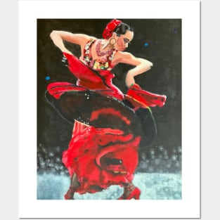 Flamenco dancer Posters and Art